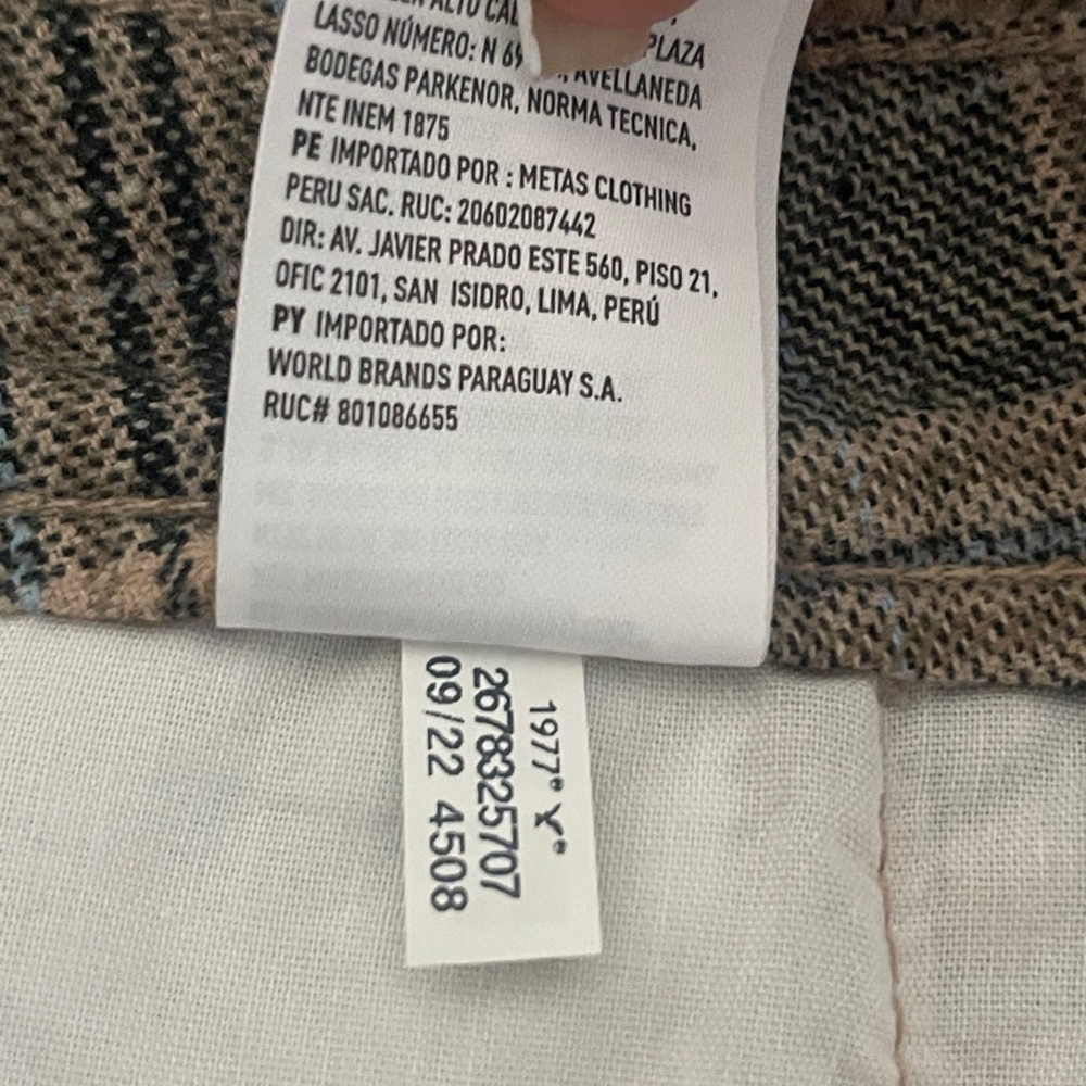 American Eagle Plaid Pleated Mini Skirt Size 2 Gray Brown Preppy Y2K Fall - Picture 8 of 9